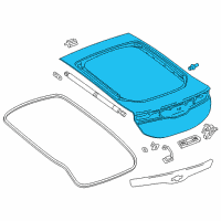 OEM 2019 Chevrolet Volt Lift Gate Diagram - 84045985