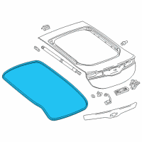 OEM 2016 Chevrolet Volt Body Weatherstrip Diagram - 23374970