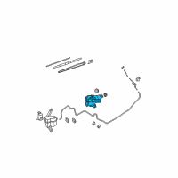 OEM 2011 Nissan Versa Motor Assy-Rear Window Wiper Diagram - 28710-EL000