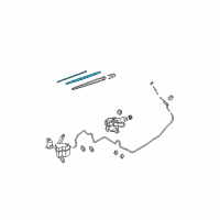 OEM 2008 Nissan Versa Rear Wiper Blade Refill Diagram - 28795-EL00A