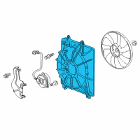 OEM 2014 Honda Odyssey Sub Shroud Diagram - 38615-RV0-A01