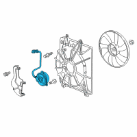 OEM Honda Motor, Cooling Fan Diagram - 38616-RV0-A01