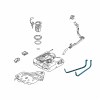 OEM 2010 Ford Transit Connect Fuel Tank Strap Diagram - 9T1Z-9054-A