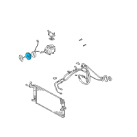 OEM Hyundai Tiburon PULLEY Assembly-Air Conditioning Compressor Diagram - 97643-22260