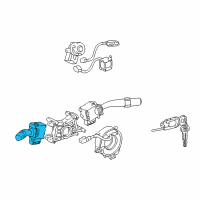 OEM Toyota Corolla Headlamp Switch Diagram - 84140-02080