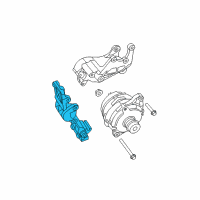 OEM Jeep Bracket-ALTERNATOR And Power STEERI Diagram - 4891592AA