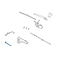 OEM 2008 BMW X5 Rear Wiper Hose Diagram - 61-67-7-170-200