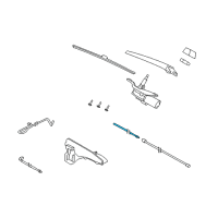 OEM BMW X5 Rear Wiper Hose Diagram - 61-68-7-291-664