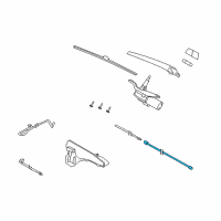 OEM BMW X5 Rear Wiper Hose Diagram - 61-68-7-161-472