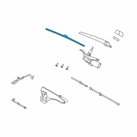 OEM 2008 BMW X5 Rear Wiper Blade Diagram - 61-62-7-161-029