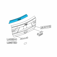 OEM 2011 Jeep Grand Cherokee Handle-License Lamp Diagram - 68086771AF