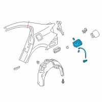 OEM Honda Accord Adpt Assy., Fuel Cap Diagram - 74480-T3W-000