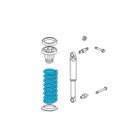 OEM 2011 Acura MDX Spring, Rear Diagram - 52441-SZA-R21