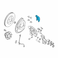 OEM 2013 Nissan NV3500 Front Brake Pad Disc Kit Diagram - D1060-1PA0A