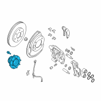 OEM 2016 Nissan NV3500 Hub Assembly Road Wheel Diagram - 40202-1PA0A