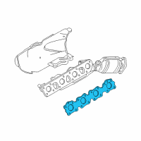 OEM 2014 Infiniti QX70 Gasket-Exhaust Manifold, A Diagram - 14036-1CA0A