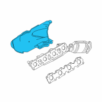 OEM 2010 Infiniti FX50 Cover-Exhaust Manifold Diagram - 16590-1CA0B