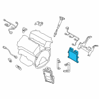 OEM Hyundai Computer Engine Control Module Diagram - 39105-3CEN1