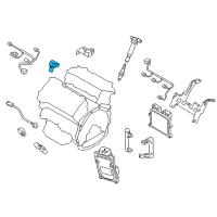 OEM 2016 Hyundai Genesis Sensor-Crankshaft Angle Diagram - 39318-3C600