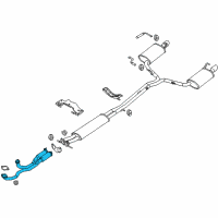 OEM 2013 Lincoln MKT Front Pipe Diagram - DE9Z-5G203-A