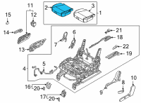 OEM 2022 Kia Sorento Pad Assembly-Rear Seat C Diagram - 89250P2510