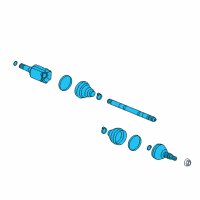 OEM Cadillac XTS SHAFT ASM-FRT WHL DRV HALF Diagram - 84628596