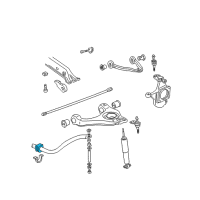 OEM GMC Insulator, Front Stabilizer Shaft Diagram - 14071381