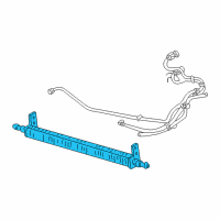 OEM 1998 Mercury Sable Power Steering Cooler Diagram - F6DZ-3D746-A