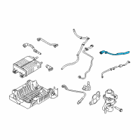 OEM 2010 Mercury Mariner Lower Oxygen Sensor Diagram - 5L8Z-9G444-K