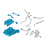 OEM 2009 Mercury Mariner Vapor Canister Diagram - 9L8Z-9D653-D