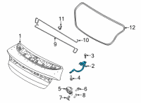 OEM Kia K5 Hinge Assy-Trunk Lid Diagram - 69910L3000