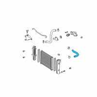 OEM 2009 Toyota 4Runner Upper Hose Diagram - 16571-50200