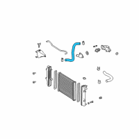 OEM 2006 Lexus GX470 Hose, Radiator, NO.2 Diagram - 16572-50190