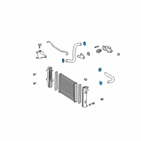 OEM 2009 Lexus GX470 Hose Clamp Diagram - 9613658401