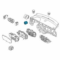 OEM 2017 Kia Rio Button Start Swtich Assembly Diagram - 954301W501