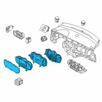 OEM 2016 Kia Rio Cluster Assembly-Instrument Diagram - 940341W770