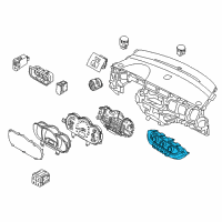 OEM 2016 Kia Rio Control Assembly-Heater Diagram - 972501W260