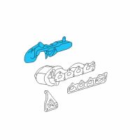 OEM 2006 Chevrolet Malibu Shield-Exhaust Manifold Heat Diagram - 12581365