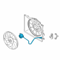 OEM 2011 Hyundai Genesis Motor-Radiator Cooling Fan Diagram - 25386-3M250