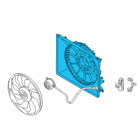 OEM 2016 Hyundai Equus SHROUD-Radiator Diagram - 25350-3M250