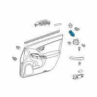 OEM Lexus CT200h Master Switch Assembly Diagram - 84040-06020