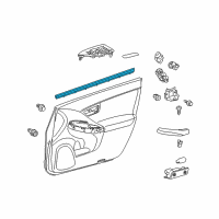 OEM Toyota Prius Plug-In WEATHERSTRIP, Front Door Diagram - 68171-47060