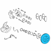 OEM 2005 Lexus GS300 Disc, Front Diagram - 43512-53020