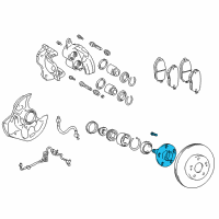 OEM Lexus SC400 Front Axle Hub Sub-Assembly, Left Diagram - 43502-30140