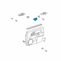 OEM Toyota FJ Cruiser Window Switch Diagram - 84820-35100