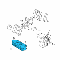 OEM Toyota Camry Seat Cushion Diagram - 71460-AA130-B1