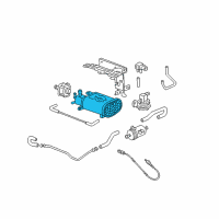 OEM Honda Canister Assembly Diagram - 17011-S5T-A30