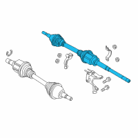 OEM Lincoln MKX Axle Assembly Diagram - F2GZ-3B436-AK