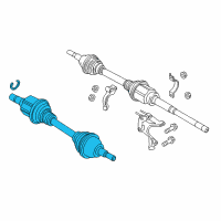 OEM 2016 Lincoln MKX Axle Assembly Diagram - F2GZ-3B437-L