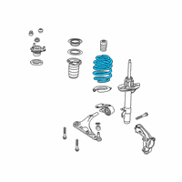 OEM Honda Passport Spring, Front Right Diagram - 51401-TGS-A03